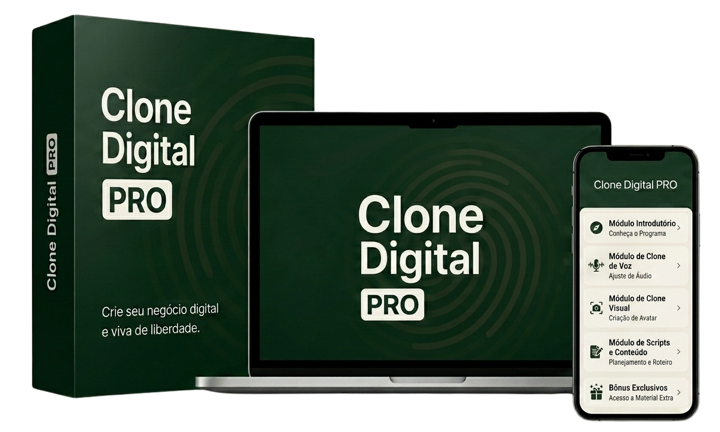 Box do curso Clone Digital PRO Completo